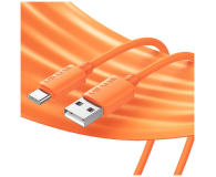 USAMS Kabel 3A Silicone Fast Charging USB-C pomarańczowy - 1569056 - zdjęcie 5